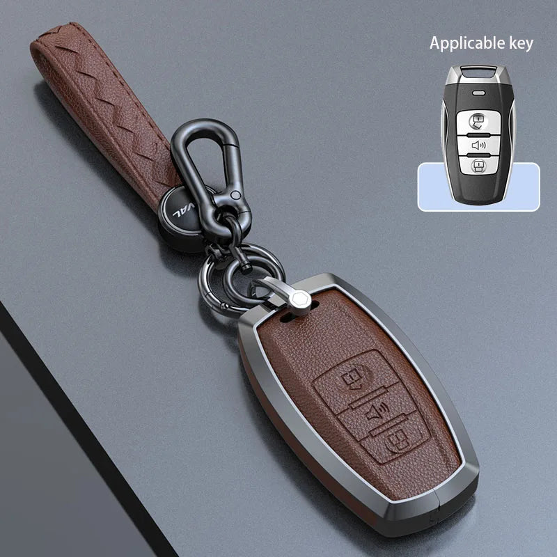Haval Key Case – Zinc Alloy Leather Cover H1 H6 H7 H4 H9 F5 F7 H2S