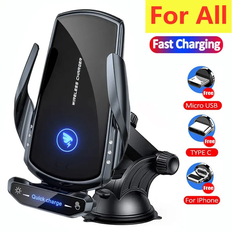 Wireless Car Charger – 15W Fast Charging Mount