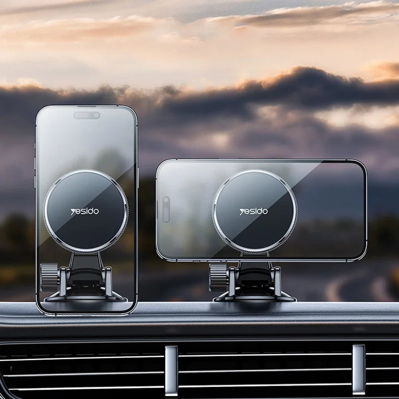 Magnetic Phone Holder – Foldable Dashboard Mount