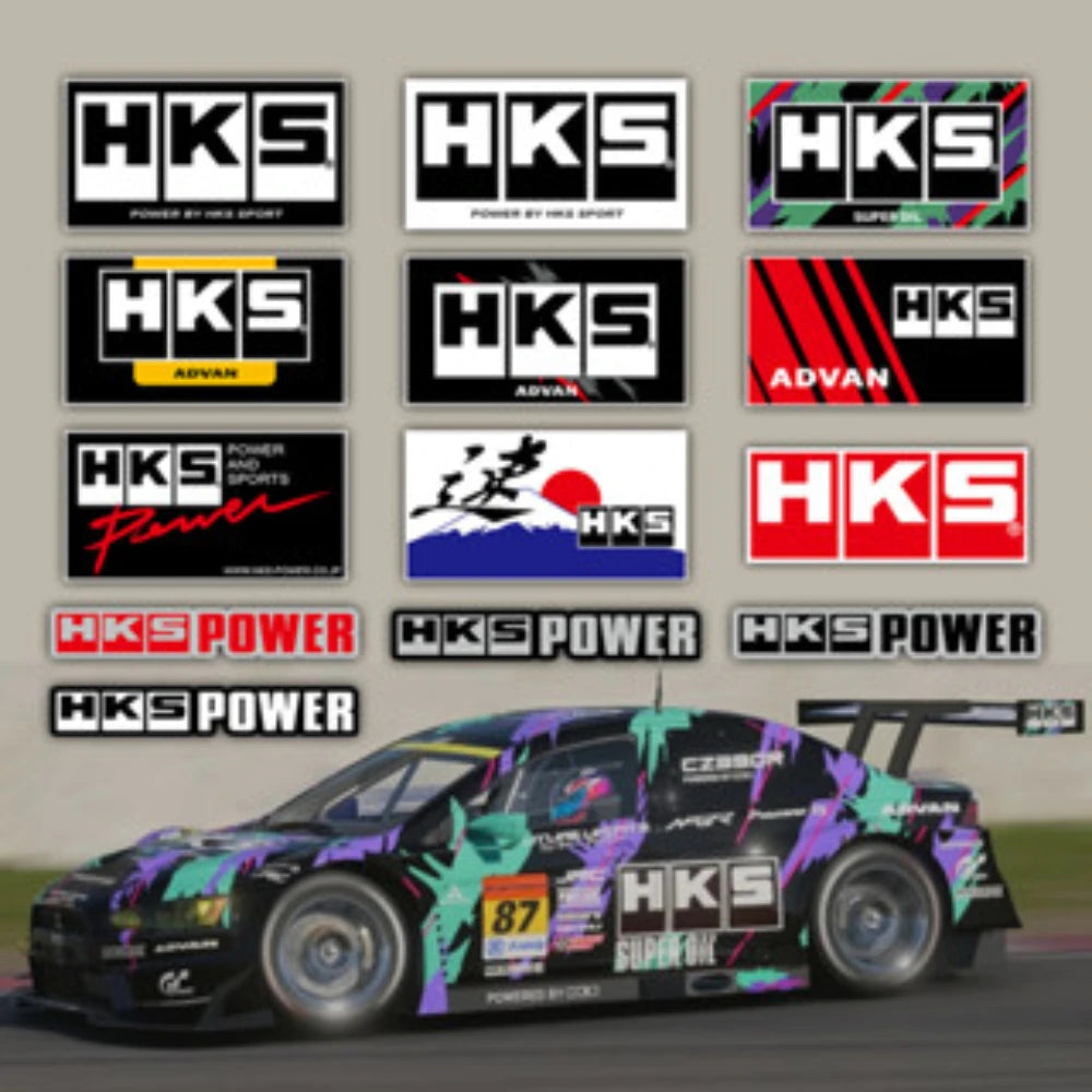 HKS JDM Racing Sticker – Car & Motorcycle Decal Accessory
