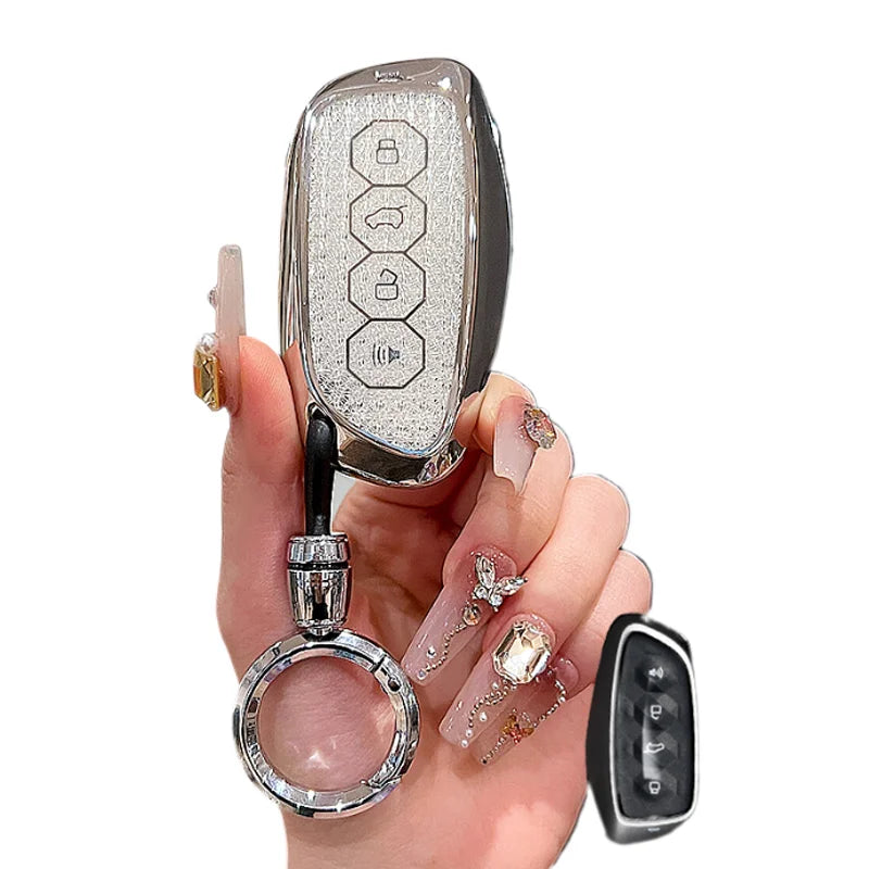 Haval Key Case – White Diamond TPU Smart Cover- H6 H7 H4 H9 F5 F7 H2S