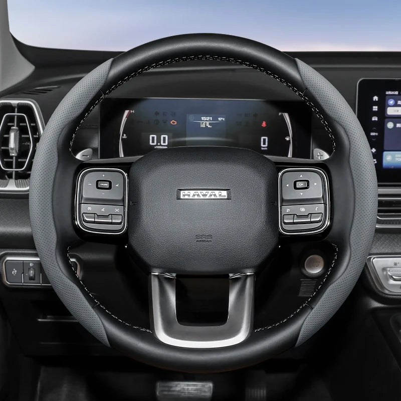 GWM Haval H5 Steering Wheel Cover – 2025 Leather Edition