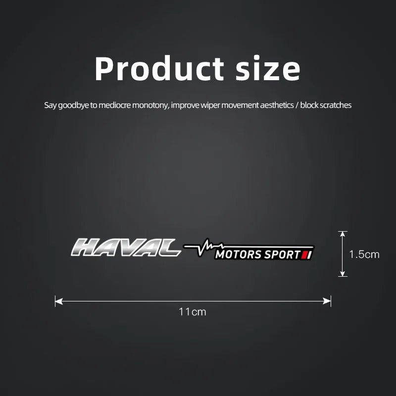 Haval Wiper Stickers – 2/4PCS Window Emblem Set - H2S, M6, H3, H4, H5, H7, H8, F5