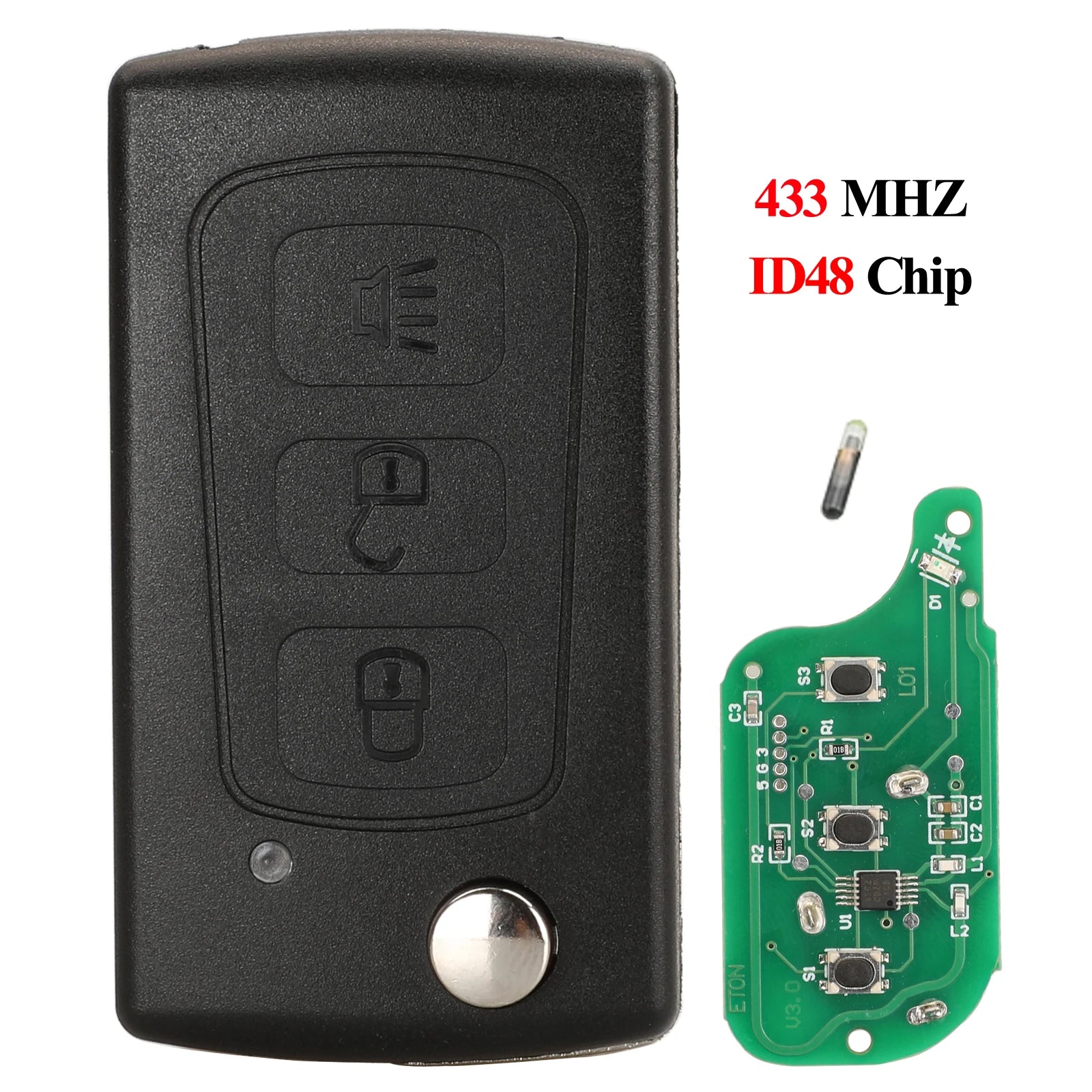 Great Wall Haval H3/H5 Remote Key – 433MHz ID48 Flip Fob