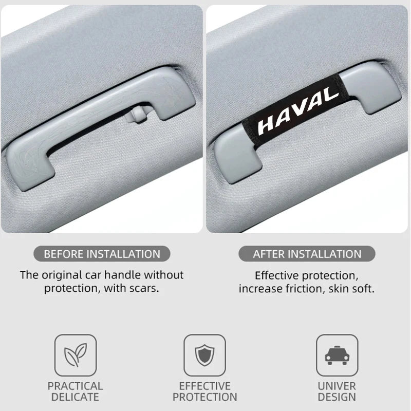 Haval Roof Handle Covers – 4PCS Fleece Anti-Slip Set- H1 H6 H2 H9 F7X F7 M6 H3 H4 H5 H7