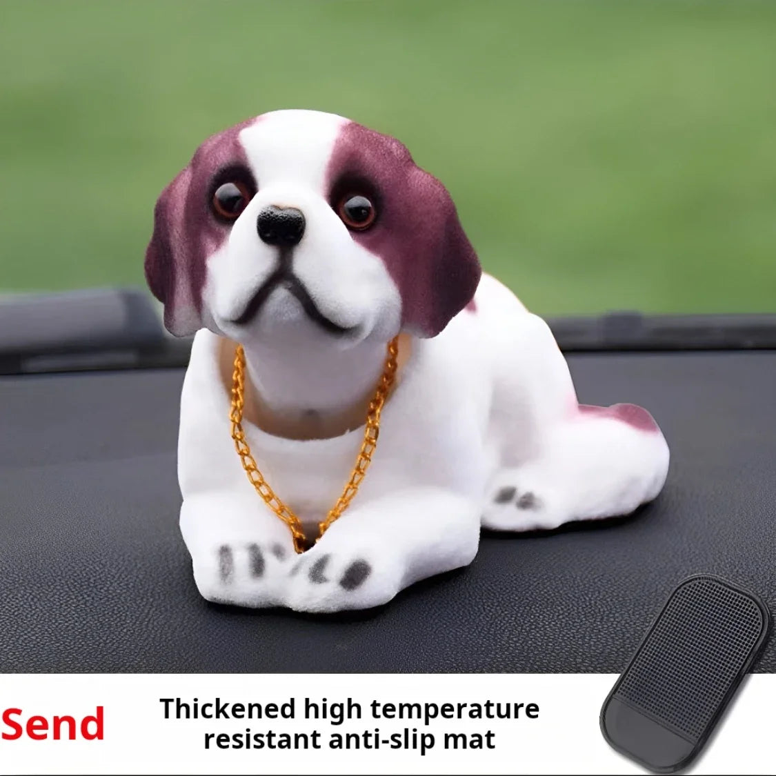 Simulation Puppy Car Ornament – Shaking Head Console Decor